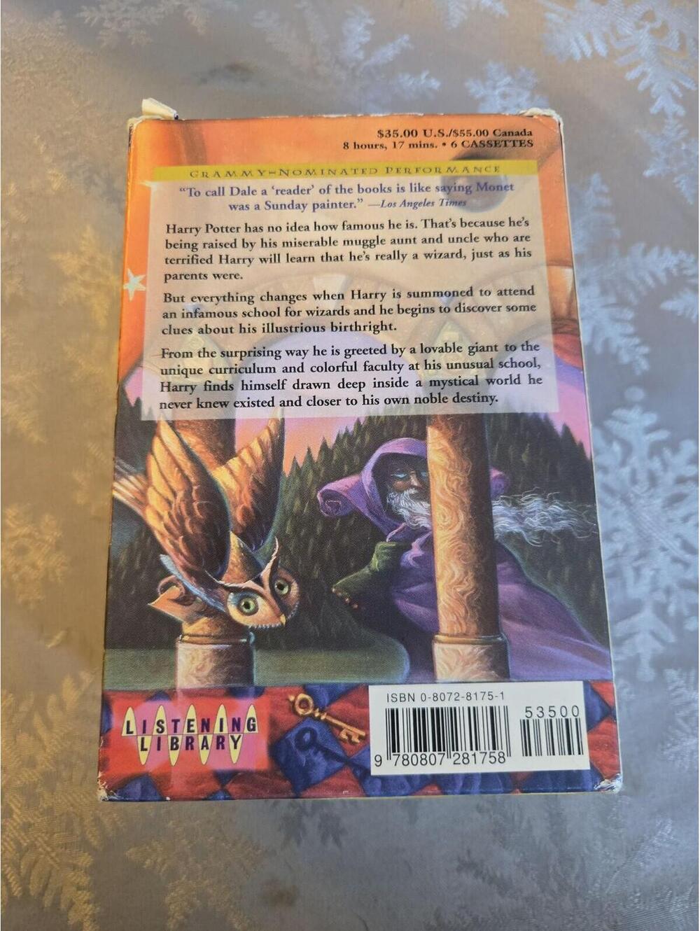Harry Potter and the Sorcerer's Stone Audiobook 6-Cassette Box Set Jim Dale - Picture 3 of 5
